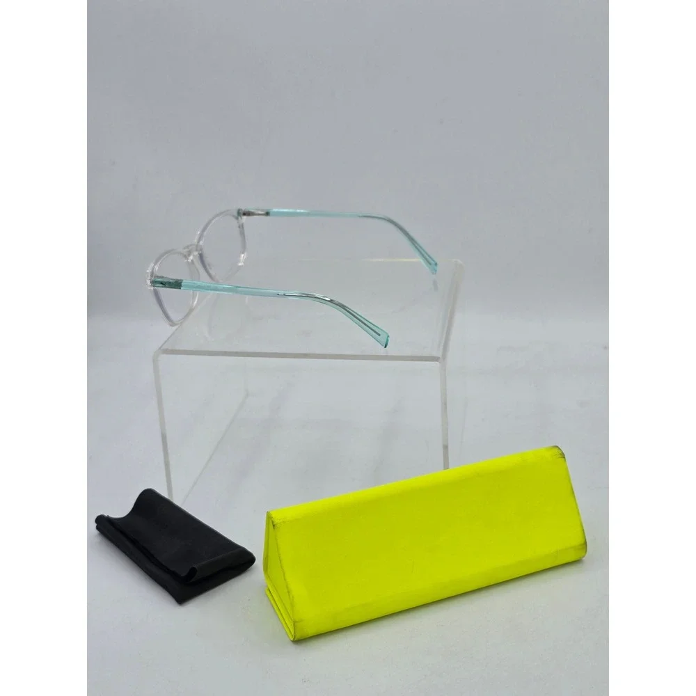 Puma Eyeglasses Frame Kids 49-16-135 Clear Teal PJ00490COS 001 - Excellent
